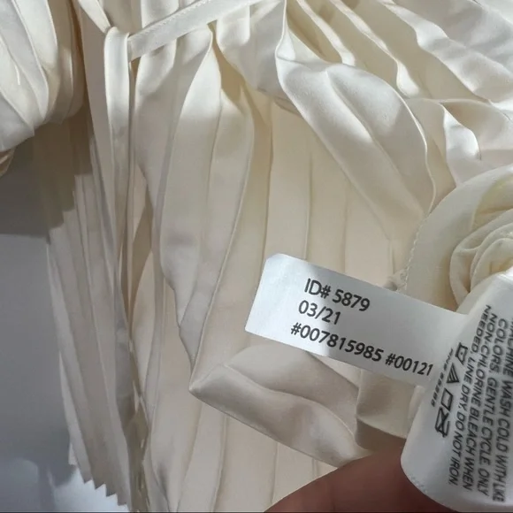 Express Pleated Off The Shoulder Mini Dress In Swan Size XS - Picture 7 of 14